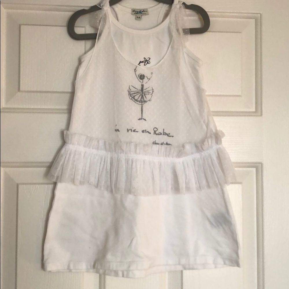 Eliane et Lena white dress sz 5T